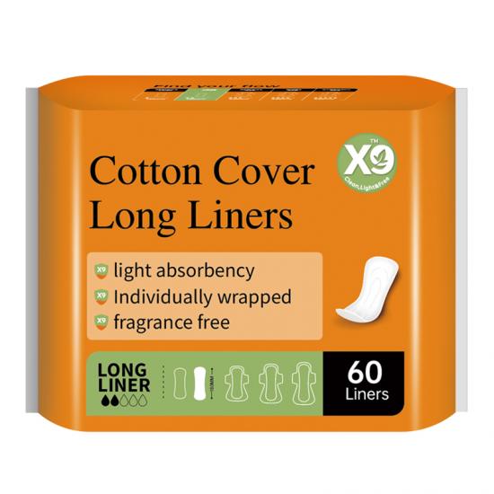 X9 cotton cover panty liners